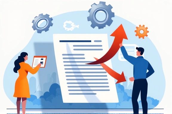 Ilustrace změn a aktualizací dokumentů