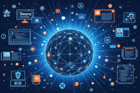 Ilustrace digitální bezpečnosti a webového prohlížení